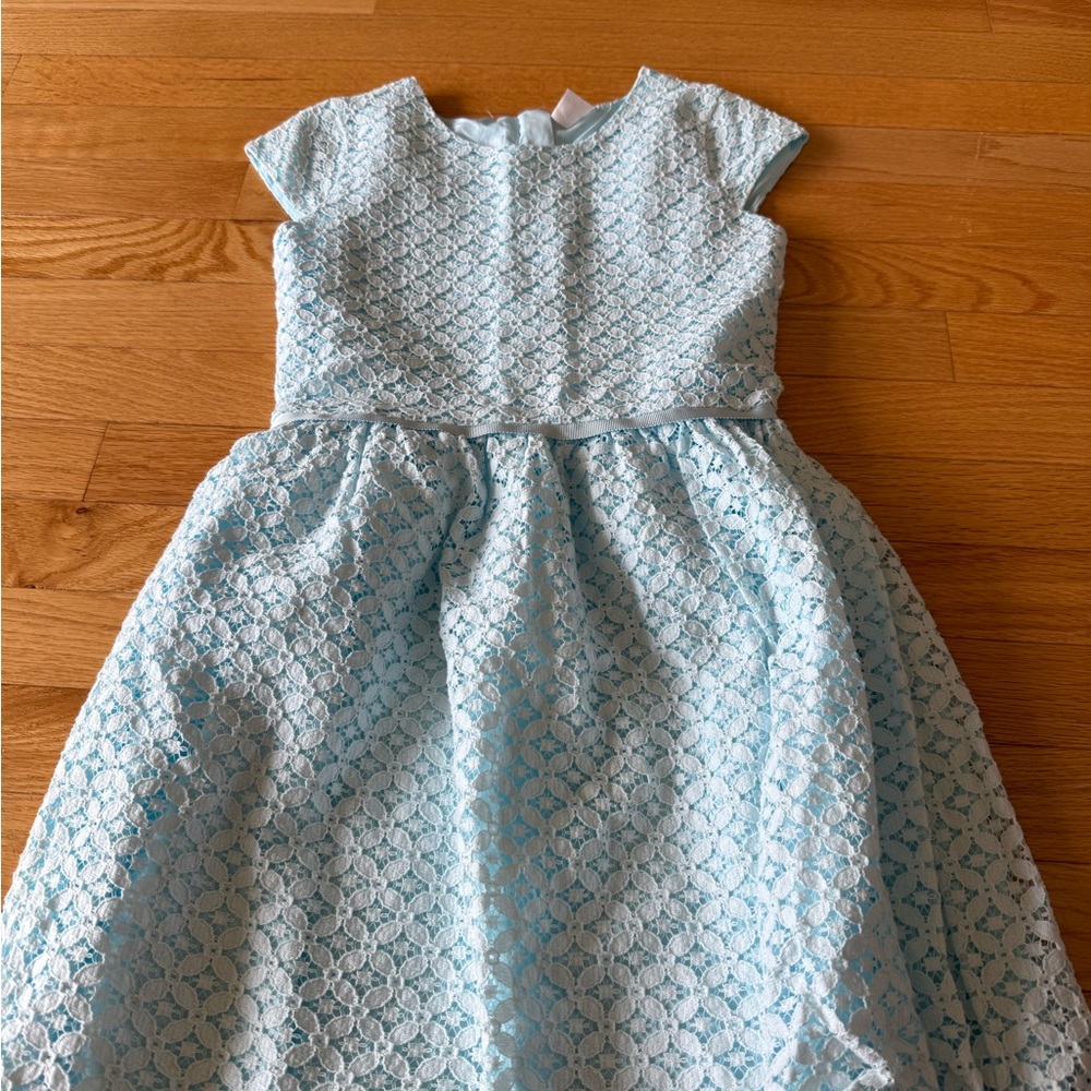 Carter's Sky Blue Lace Formal Dress